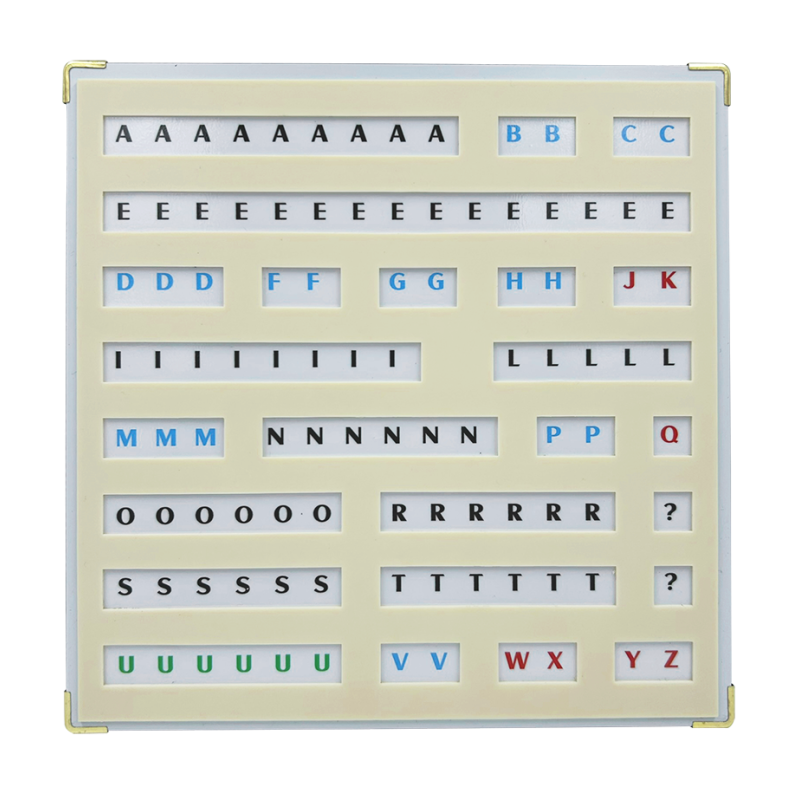 Range lettres magnétique à trous