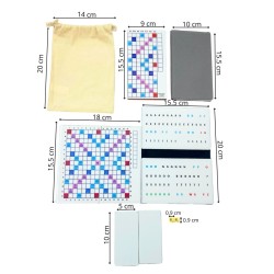Mini Jeu de Scrabble Magnétique Duplicate