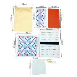 Mini Jeu de Scrabble Magnétique Duplicate