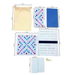 Mini Jeu de Scrabble Magnétique Duplicate