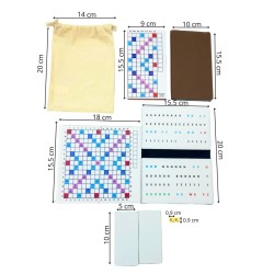 Mini Jeu de Scrabble Magnétique Duplicate