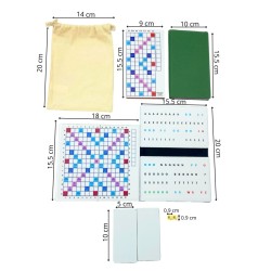 Mini Jeu de Scrabble Magnétique Duplicate