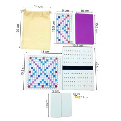 Mini Jeu de Scrabble Magnétique Duplicate