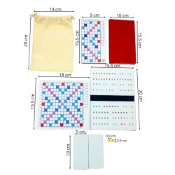 Mini Jeu de Scrabble Magnétique Duplicate