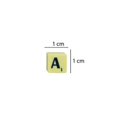 Lettres à l'unité 1x1 cm