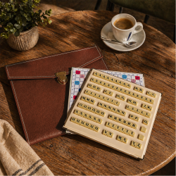 Jeu Magnétique à Trous façon maroquinerie