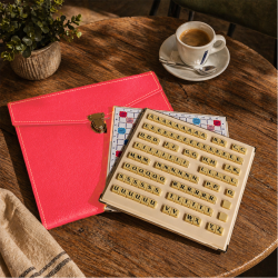 Jeu Magnétique à Trous façon maroquinerie