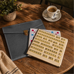 Jeu Magnétique à Trous façon maroquinerie