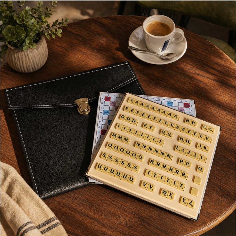 Jeu Magnétique à Trous façon maroquinerie