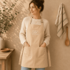 Tablier "JE SUIS AU TOP AUSSI EN CUISINE"