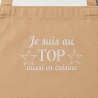 Tablier "JE SUIS AU TOP AUSSI EN CUISINE"