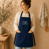 Tablier "JE SUIS AU TOP AUSSI EN CUISINE"