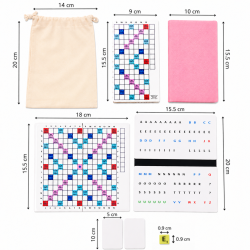 Mini Jeu de Scrabble Magnétique Duplicate