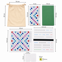 Mini Jeu de Scrabble Magnétique Duplicate