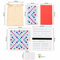 Mini Jeu de Scrabble Magnétique Duplicate