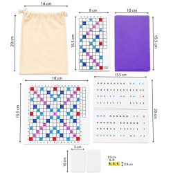 Mini Jeu de Scrabble Magnétique Duplicate