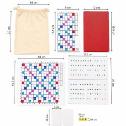 Mini Jeu de Scrabble Magnétique Duplicate