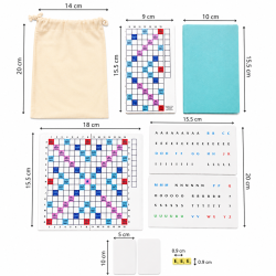 Mini Jeu de Scrabble Magnétique Duplicate