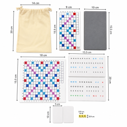 Mini Jeu de Scrabble Magnétique Duplicate