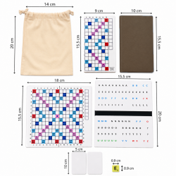 Mini Jeu de Scrabble Magnétique Duplicate
