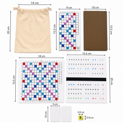 Mini Jeu de Scrabble Magnétique Duplicate