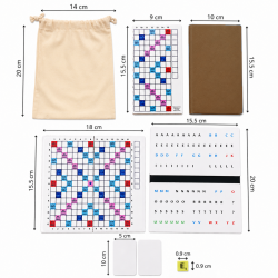 Mini Jeu de Scrabble Magnétique Duplicate