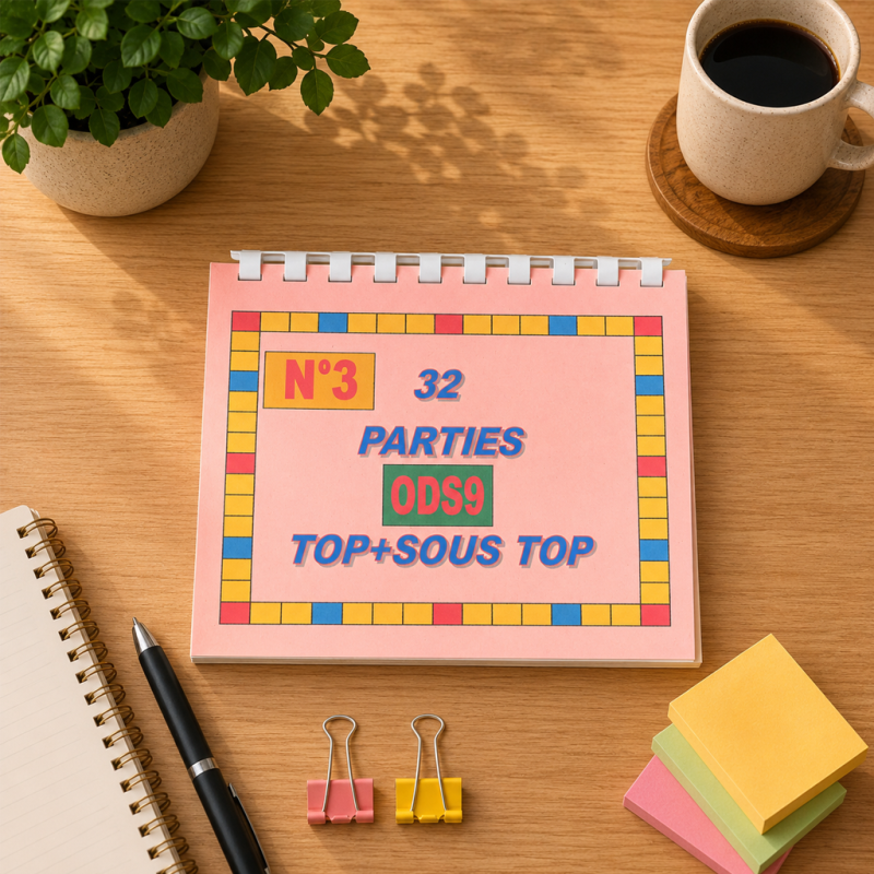 32 parties top ODS 9 + sous top
