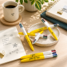 Stylo 4 couleurs "4 fois plus de tops"