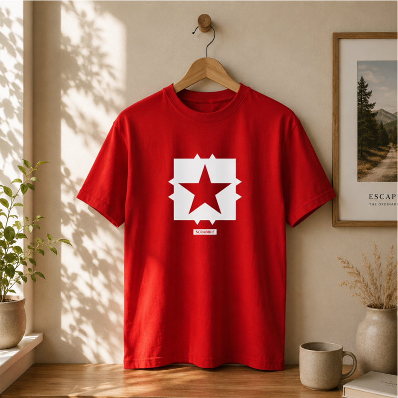 Tee shirt "Etoile Scrabble" - Mixte