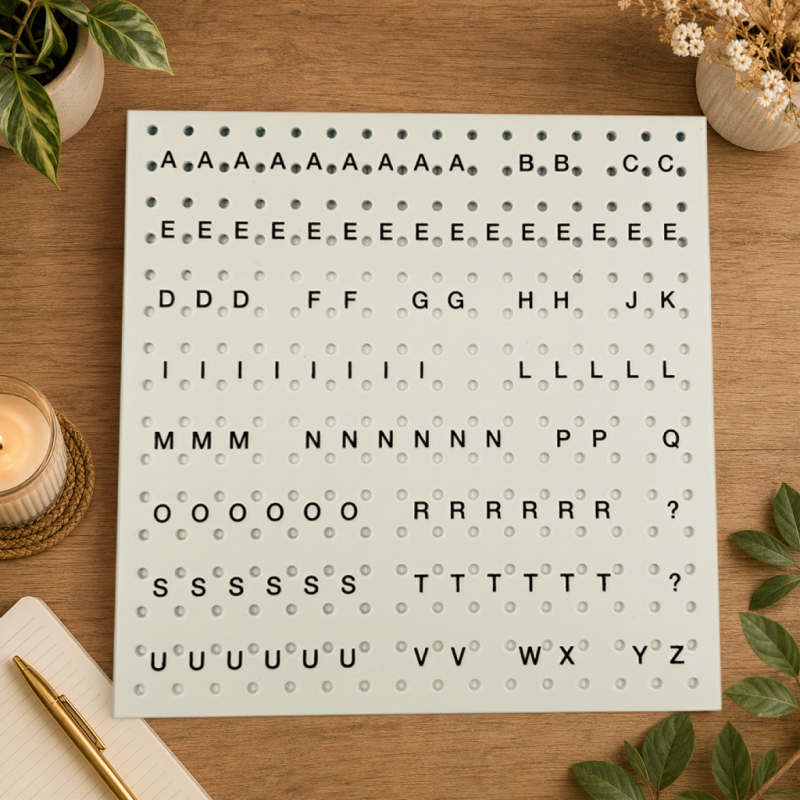 Range lettres non magnétique