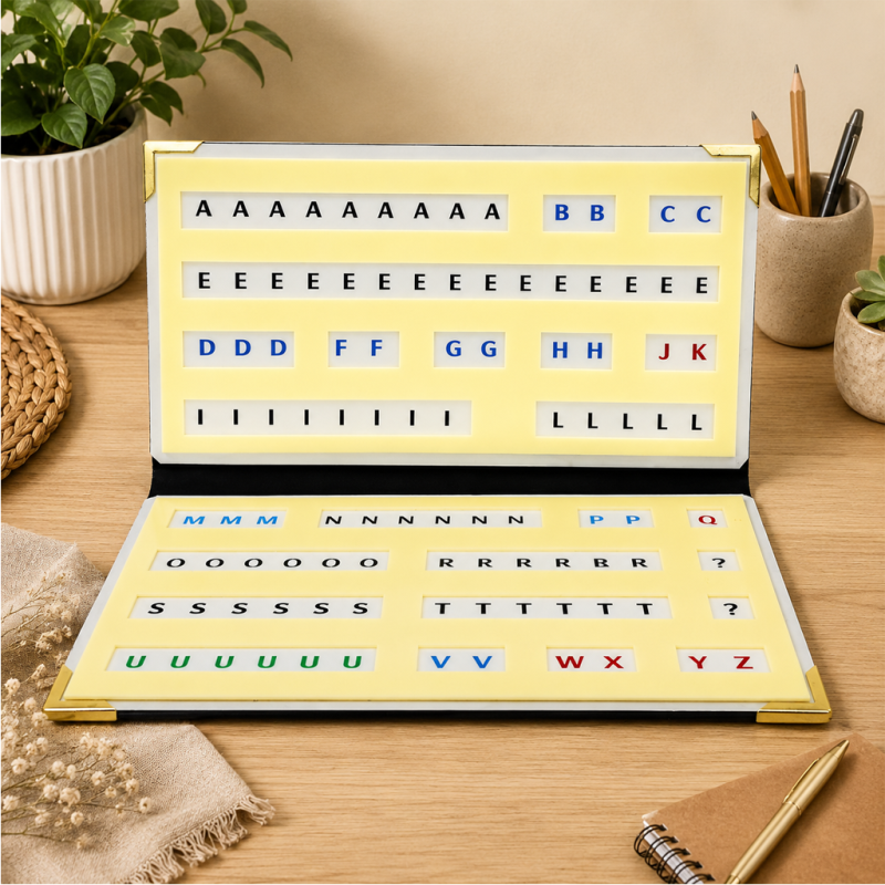 Range lettres pliable magnétique