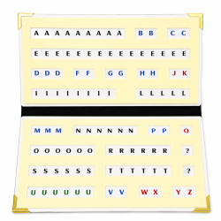 Range lettres pliable magnétique