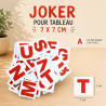 Joker Magnétique pour tableau 7x7 cm