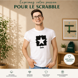Tee shirt "Etoile Scrabble"...