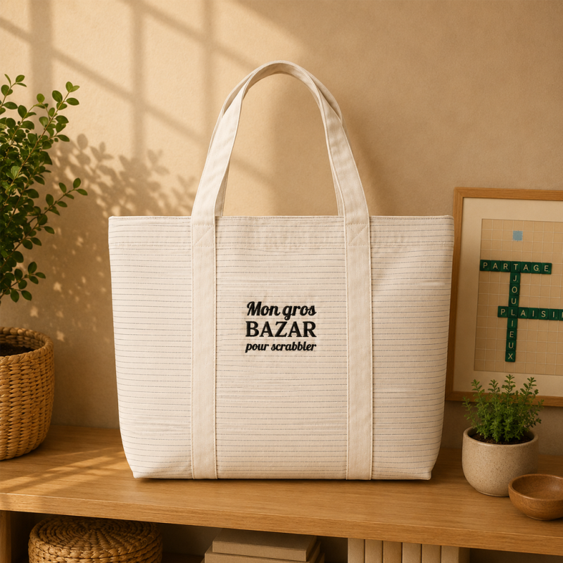Sac "MON GROS BAZAR POUR SCRABBLER"