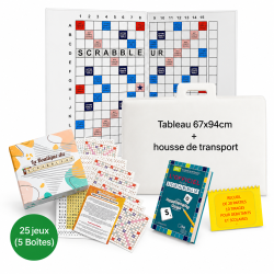Pack 1 Classe – Matériel de Jeu de Scrabble pour 25 à 50 Élèves