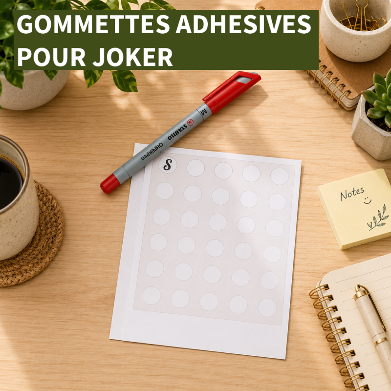 Gommettes adhésives pour joker