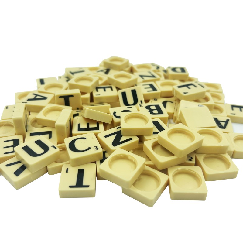 Lettres de Scrabble classique 2x2 cm