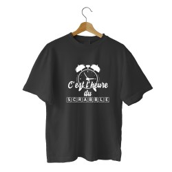 Tee shirt "C'est l'heure du scrabble" - Mixte