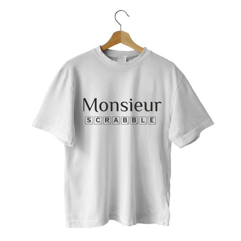 Tee shirt "Monsieur et Madame Scrabble"