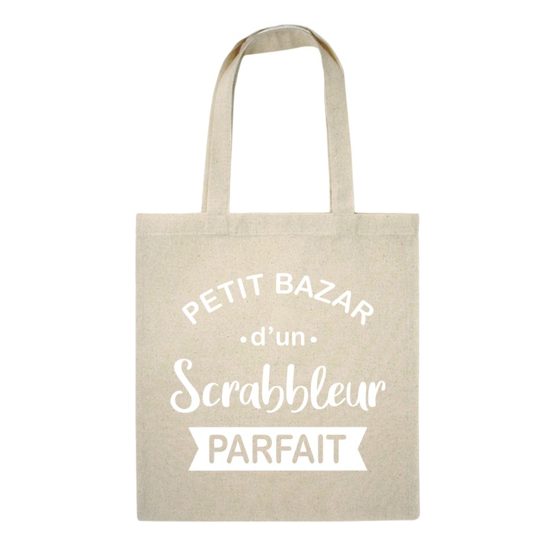 Sac shopping "Petit bazar d'un scrabbleur"