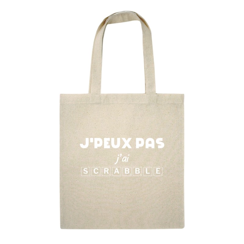 Sacs shopping "J'peux pas j'ai Scrabble"