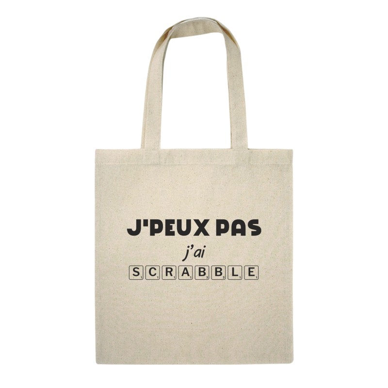 Sacs shopping "J'peux pas j'ai Scrabble"